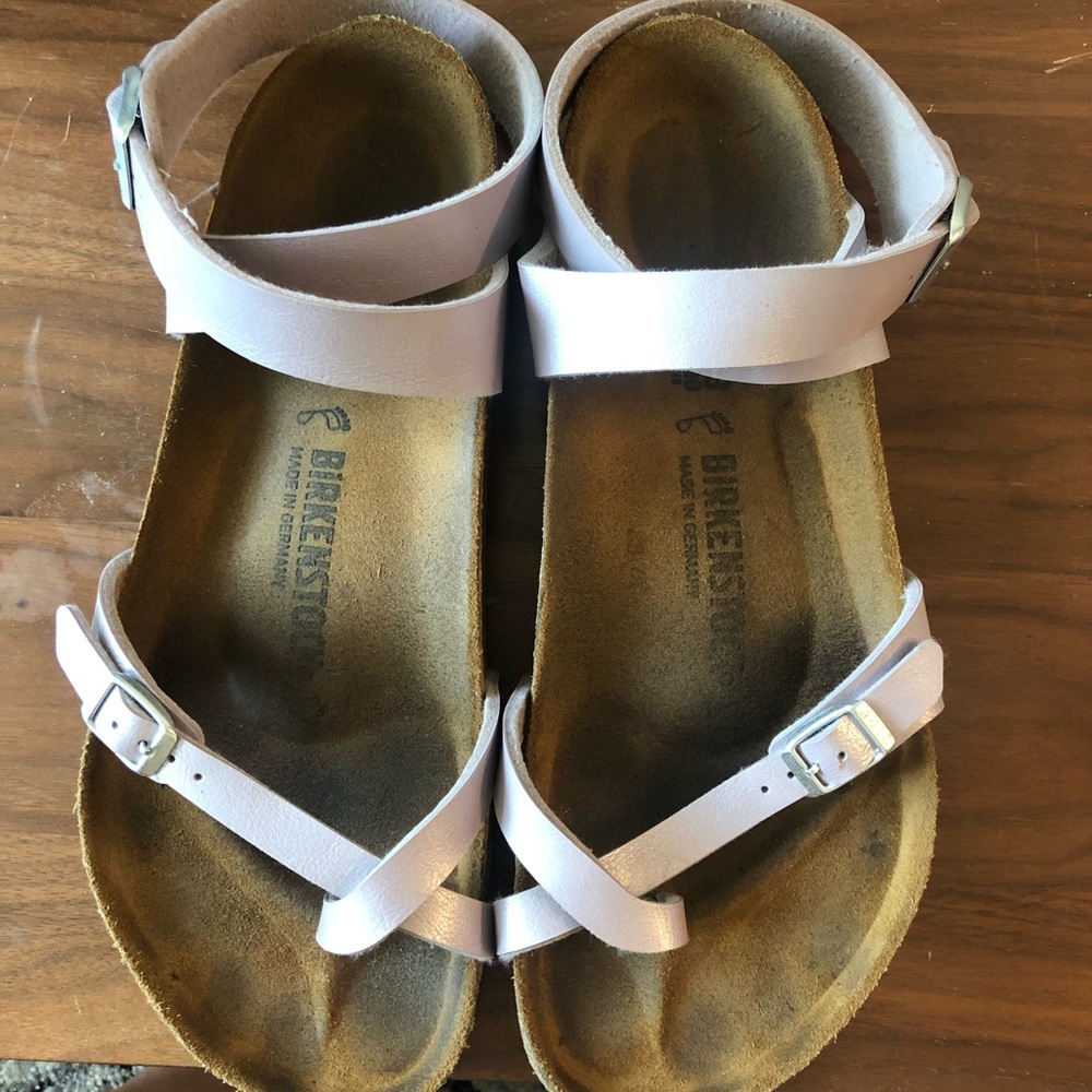 Light Purple Ankle Strap Birkenstock’s size 12